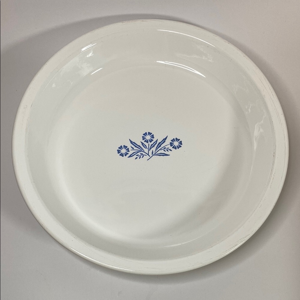 Vintage Corning Ware Blue Corn Flower 9 Inch Pie Plate